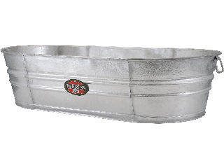 Behrens B33 Oval Galv Steel Wash Tub, 33.5 gal