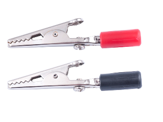 Barrel Insulated Alligator Clip, Steel 2 In 2 Pk