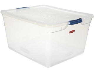 Latching Lid Storage Tote, 71 Qt