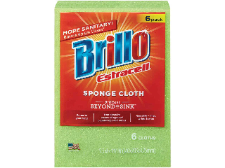 Brillo Sponge Cloth, 6 Pack