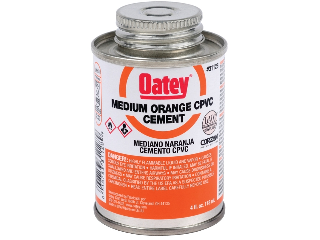 Oatey Medium Orange CPVC Cement, 4 Oz