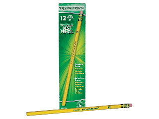 Ticonderoga Soft Hard Black Pencil, 12 Pk (Numbers)