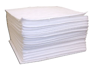 Oil Absorbent Pads 15 In x 18 In, 100 Per Bundle