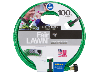 Light Duty Garden Hose, 1/2 In x 100 Ft Plastic