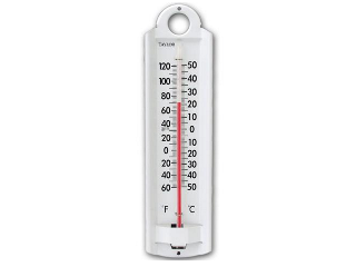 Indoor/Outdoor Aluminum Wall Thermometer