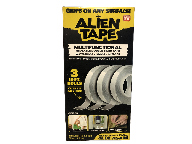 Reusable Double Sided Clear Tape, 3 Pack