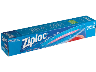 Ziploc Jumbo Freezer Bag, 2 Gallon