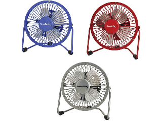 4 In Personal Desk Fan (Assorted Colors)