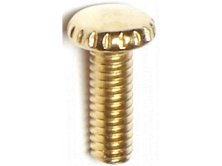 Knurled Head Screw, Brass  8-32 x 1/2 In