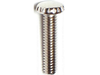 Knurled Head Screw, Nickel  8-32 x 1/2 In