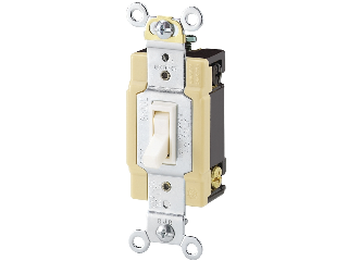 Commercial Side Wire 4 Way Switch 15 Amp, Ivory