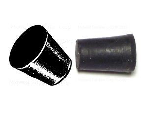 Black Rubber Stopper (Sizes)