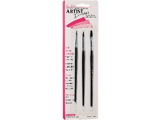 Artist Paint Brush Set, 3 Pack