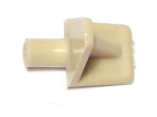 Shelf Support Biege Plastic Fluted for 5mm Hole