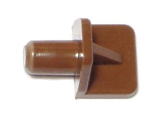 Shelf Support Brown Plastic Fluted for 5mm Hole