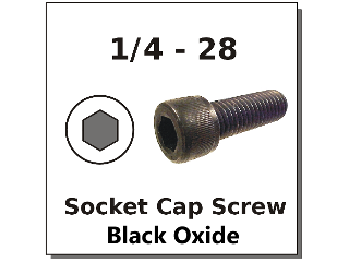 1/4-28 Fine Socket Cap Screws (Lengths)