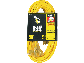 Triple Tap Lighted Plug 12/3 Extension Cord, 50 Ft