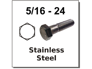 5/16 - 24 Hex Bolts Stainless Steel