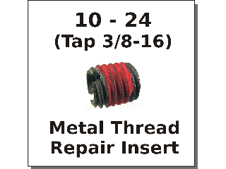 10-24 x 3/8-16 Metal Thread Repair Insert