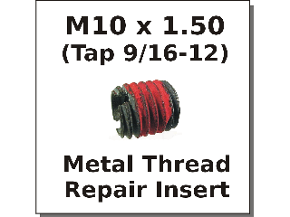 M10 x 1.50 Metal Thread Repair Insert