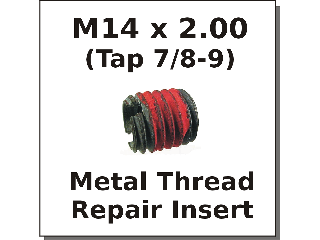 M14 x 2.00 Metal Thread Repair Insert