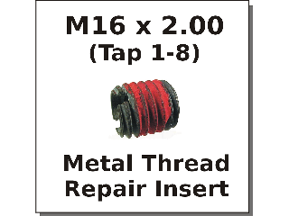 M16 x 2.00 Metal Thread Repair Insert