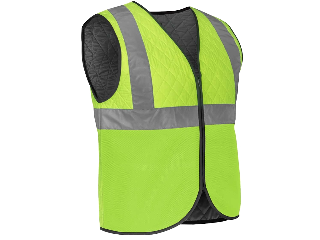 High Visibility Cooling Zippered Safety Vest, XL