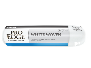 Pro Edge White Woven Roller Cover, 3/8 In x 18 In