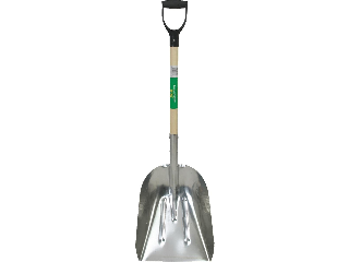 Aluminum Scoop Shovel #10 Wood D-Handle