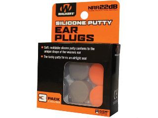 Walkers Silicone Putty Ear Plugs, 3 Pk