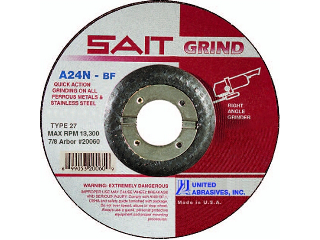 Depressed Center Wheel 4-1/2 In x 3/16 In x 7/8 In, A24N Grit