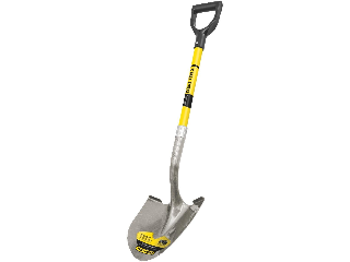 Round Point Shovel, 29 In Fiberglass Long Handle