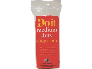 Plastic Drop Cloth .9 Mil 9 Ft x 12 Ft