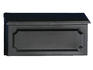 Windsor Series Black Polypropylene Mailbox