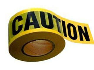 Economy Barrier Tape 3" x 1000' Yellow: Caution