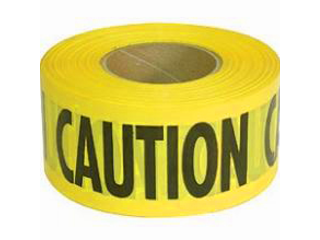 Barrier Tape 3" x 1000 Ft Yellow: Caution