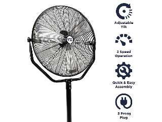 MaxxAir HVPF 30 YOKE High-Velocity Pedestal Fan