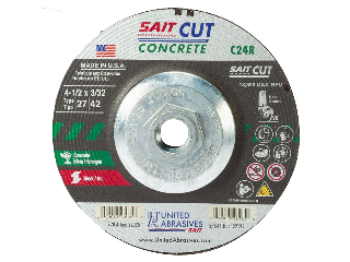 Depressed Center Masonry Cutting Wheel 4-1/2 In x 3/32 In, C24R Grit 5/8-11 Hub