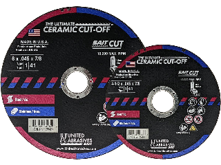 Ceramic Cutting Wheel Type 27/42 4 1/2 In x .045 In, 7/8 In Arbor