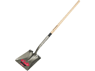 Truper Pro Wood Handle Square Point Shovel, 48 In