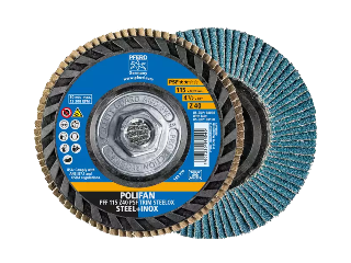 Polifan Z PSF Trim Steelox Flap Disc, 4-1/2 In (Grits)