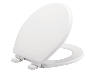 Traditional Round Toilet Seat, White