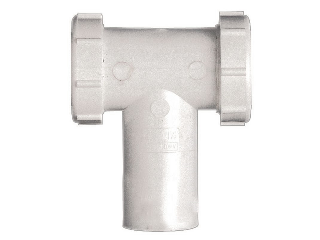 PVC Slip Joint Center Outlet Tee & Tailpiece, 1 1/2 In