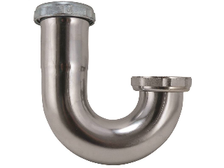 Chrome Sink Trap J Bend, 1-1/2 In