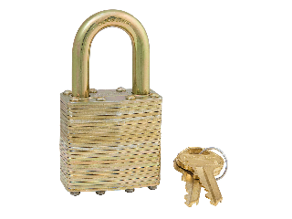 Laminated Steel Government Padlock, 1-3/4 In Wide