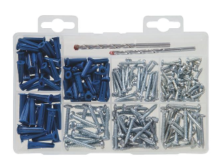 Screw and Anchor Fastener Assortment Kit