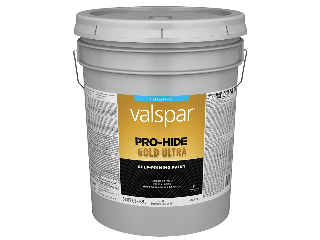 Valspar Pro-Hide Gold Latex Flat White Exterior House Paint, 5 Ga