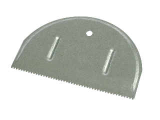 Metal Notched Spreader 6 In X 4 In, 1/16 In Nothces