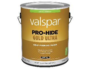 Valspar Pro-Hide Gold Ultra Latex Satin Super One Coat White Base Interior Wall Paint (Sizes)