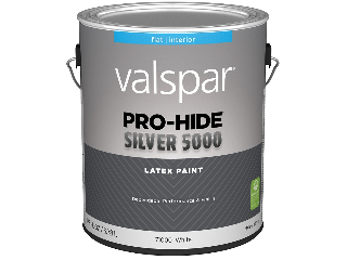 Valspar Pro-Hide Silver 5000 Latex Flat White Interior Wall Paint (Sizes)